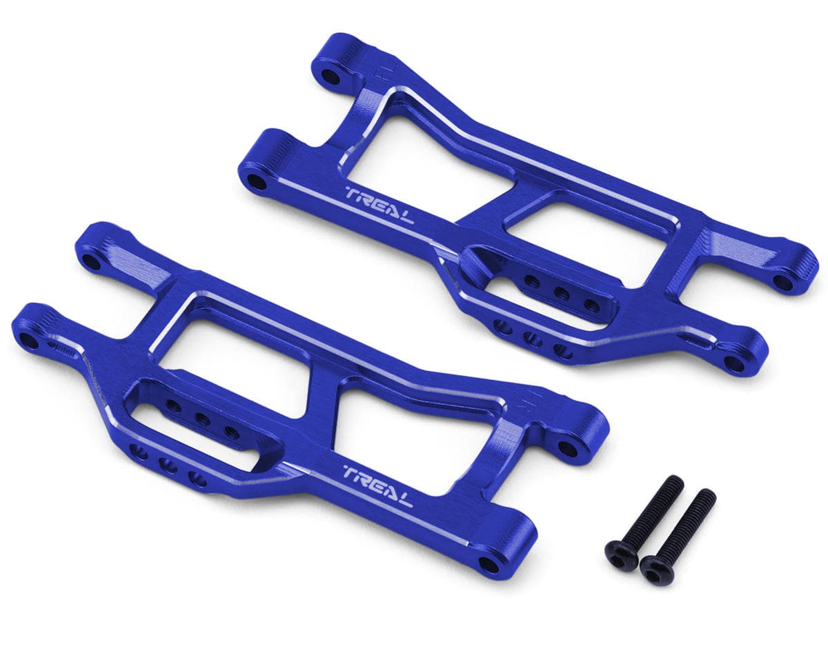 Treal Hobby 7075 Aluminum Front Lower Suspension Arms for Traxxas® Mini XRT® (Blue) (2)
