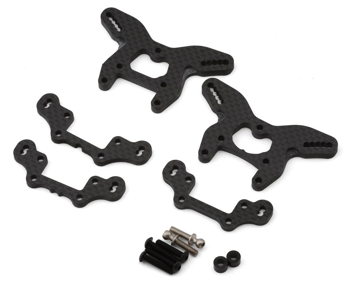 Schumacher CAT PB Carbon Fiber Front Tower Conversion Set (STC) (Low Grip)