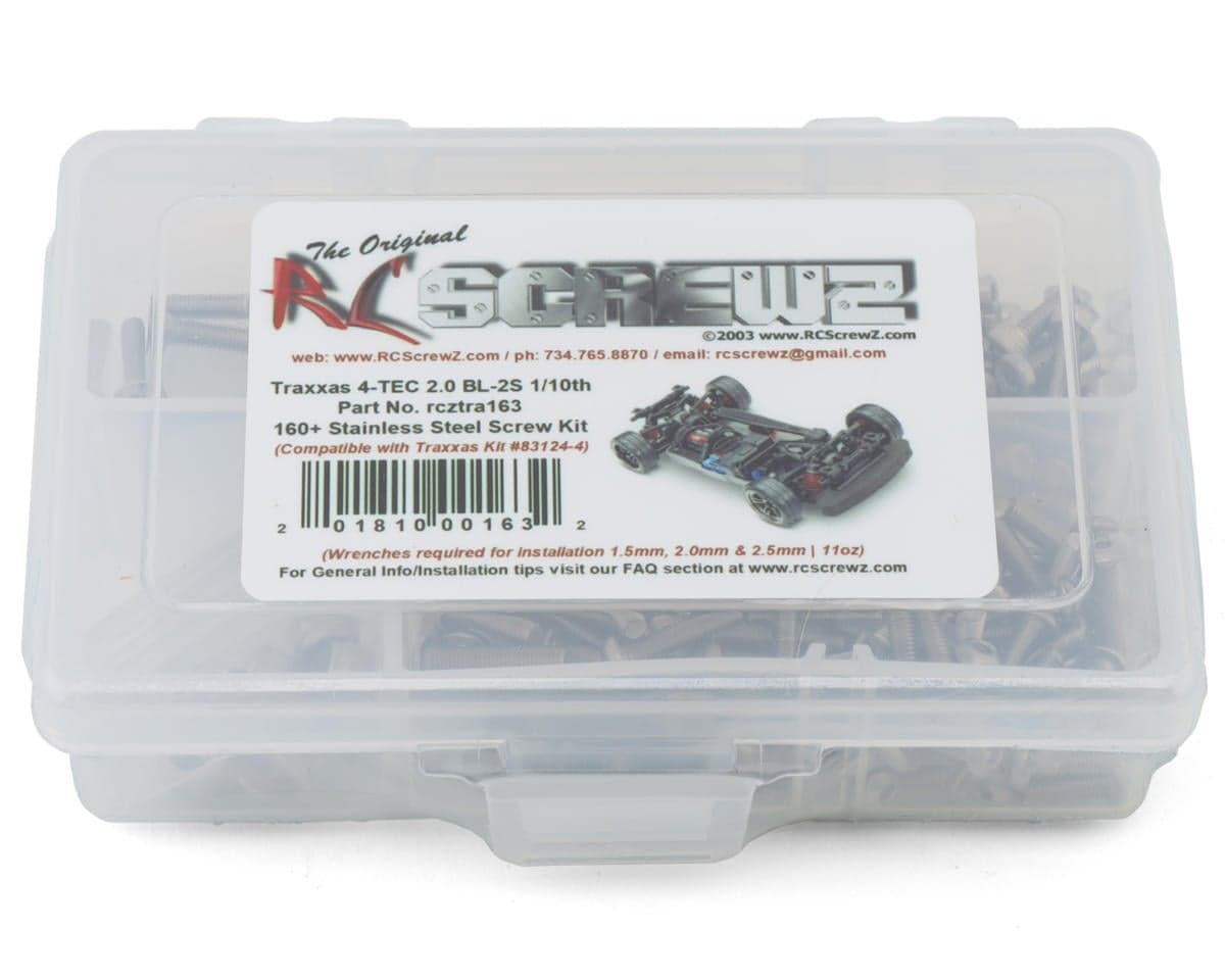 RC Screwz 1/10 AWD Stainless Steel Screw Kit for Traxxas® 4-Tec 2.0 BL-2S