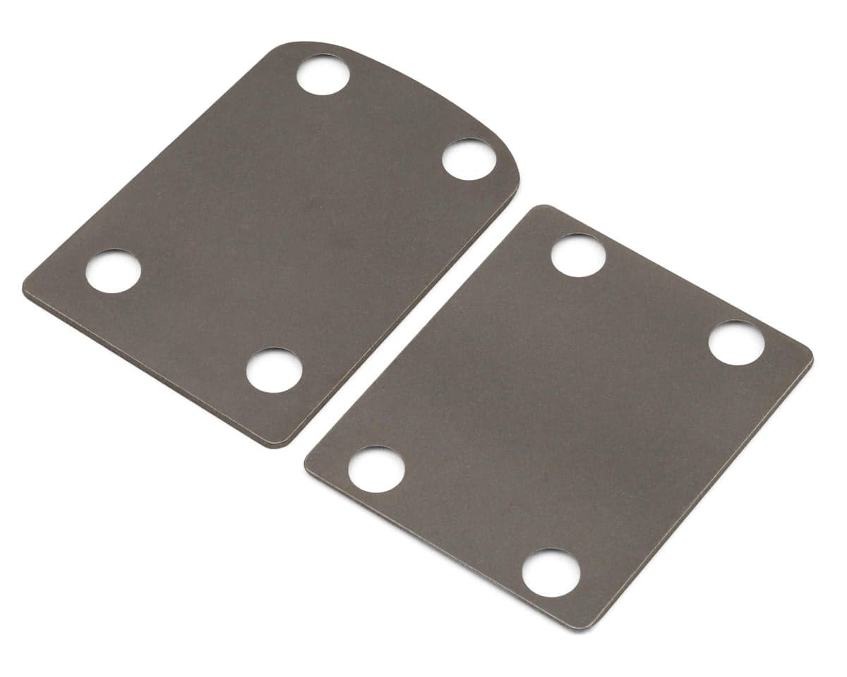 Flash Point Mugen Seiki MBX8/MBX8TLightweight Titanium Skid Plate Set (Front & Rear)