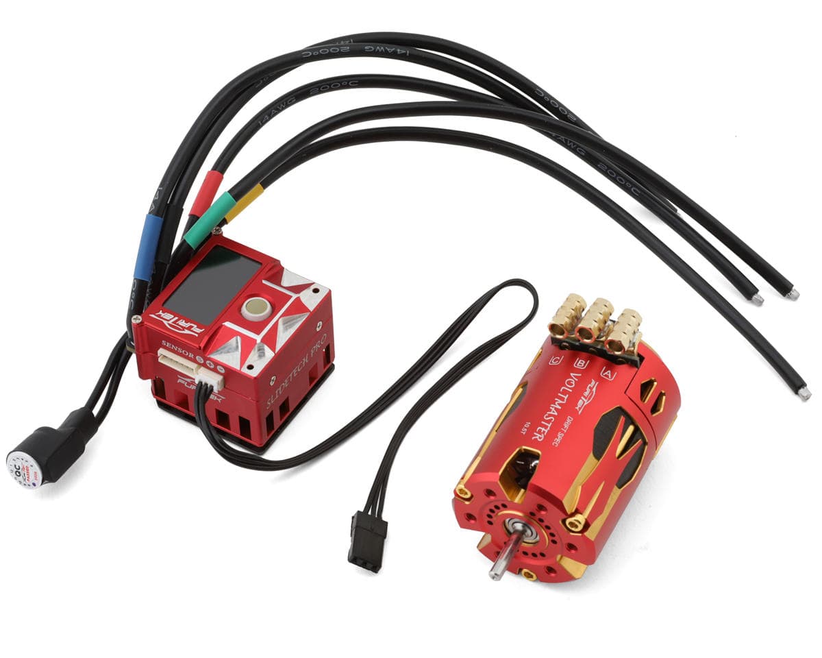 Furitek SlideVolt Pro 1/10 Drift Sensored Brushless ESC & Motor Combo (10.5T) (Red)