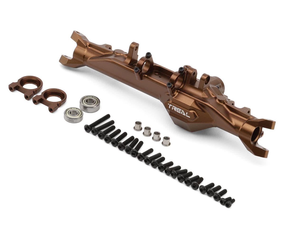 Treal Hobby Vanquish H10 Optic 7075 CNC-Machined Aluminum Front Axle Housing (Bronze)