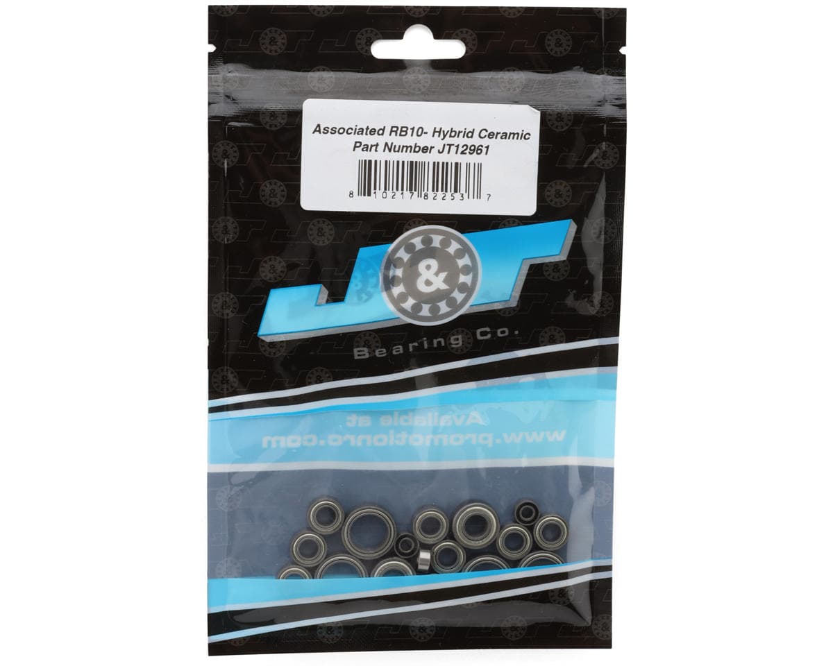 J&T Bearing Co. Associated RB10 Ball Bearings Kit (Hybrid Ceramic)