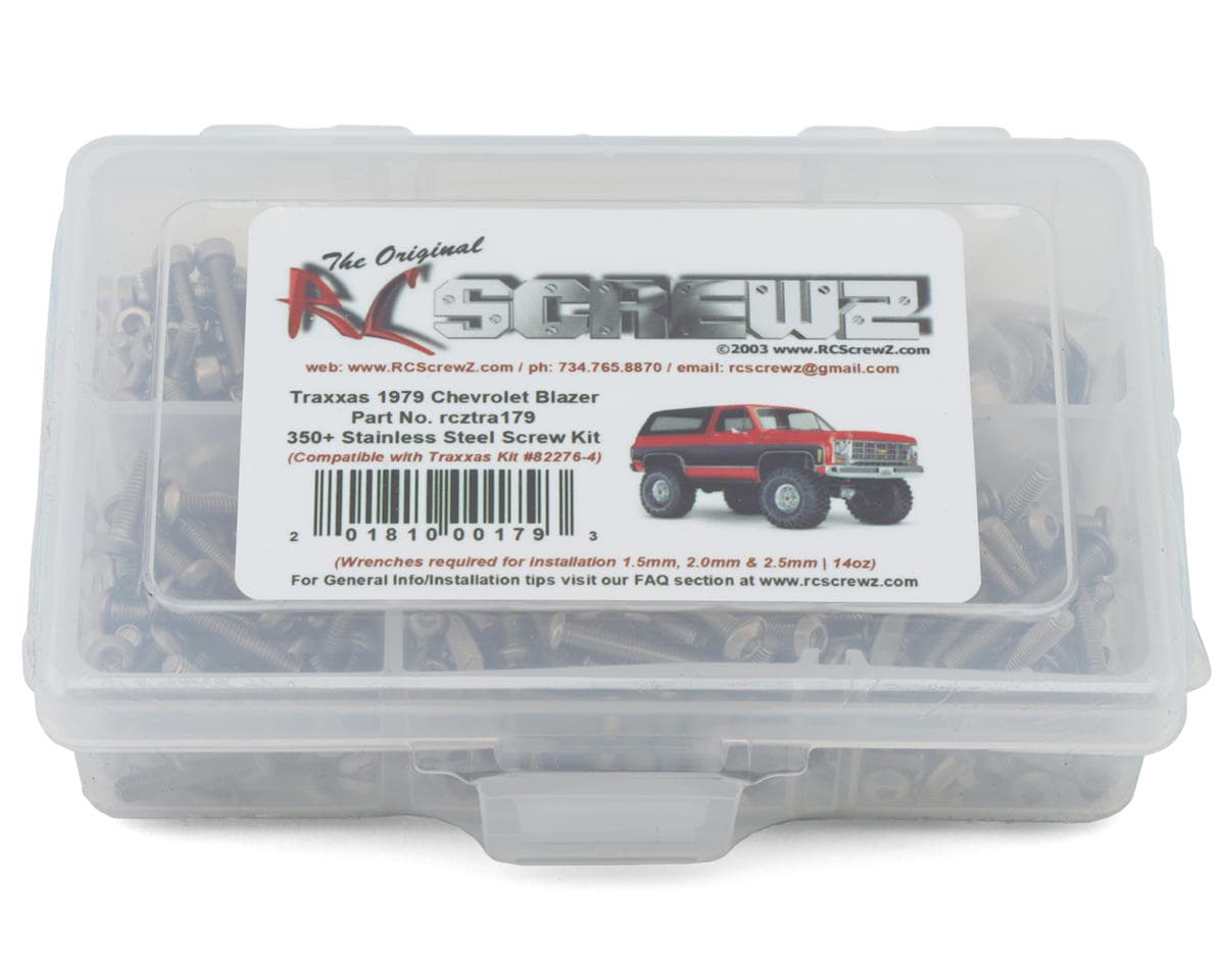 RC Screwz Stainless Steel Screw Kit for Traxxas® TRX-4® 1/10 1979 Chevrolet® Blazer