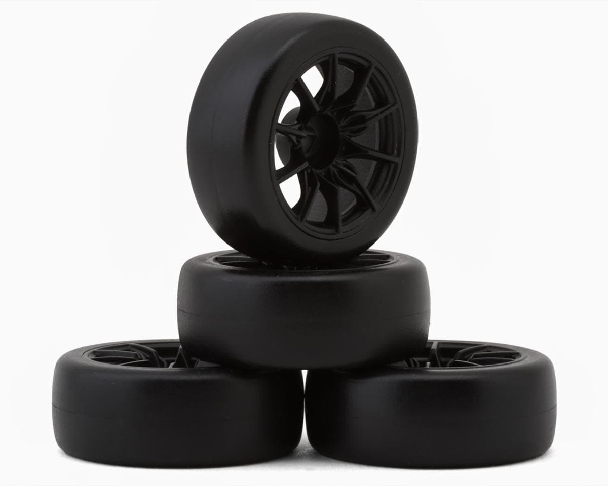 HPI Stage-D24 TSMK5-10 1/24 Pre-Mounted Drift Tires (Black) (4) (22mm)