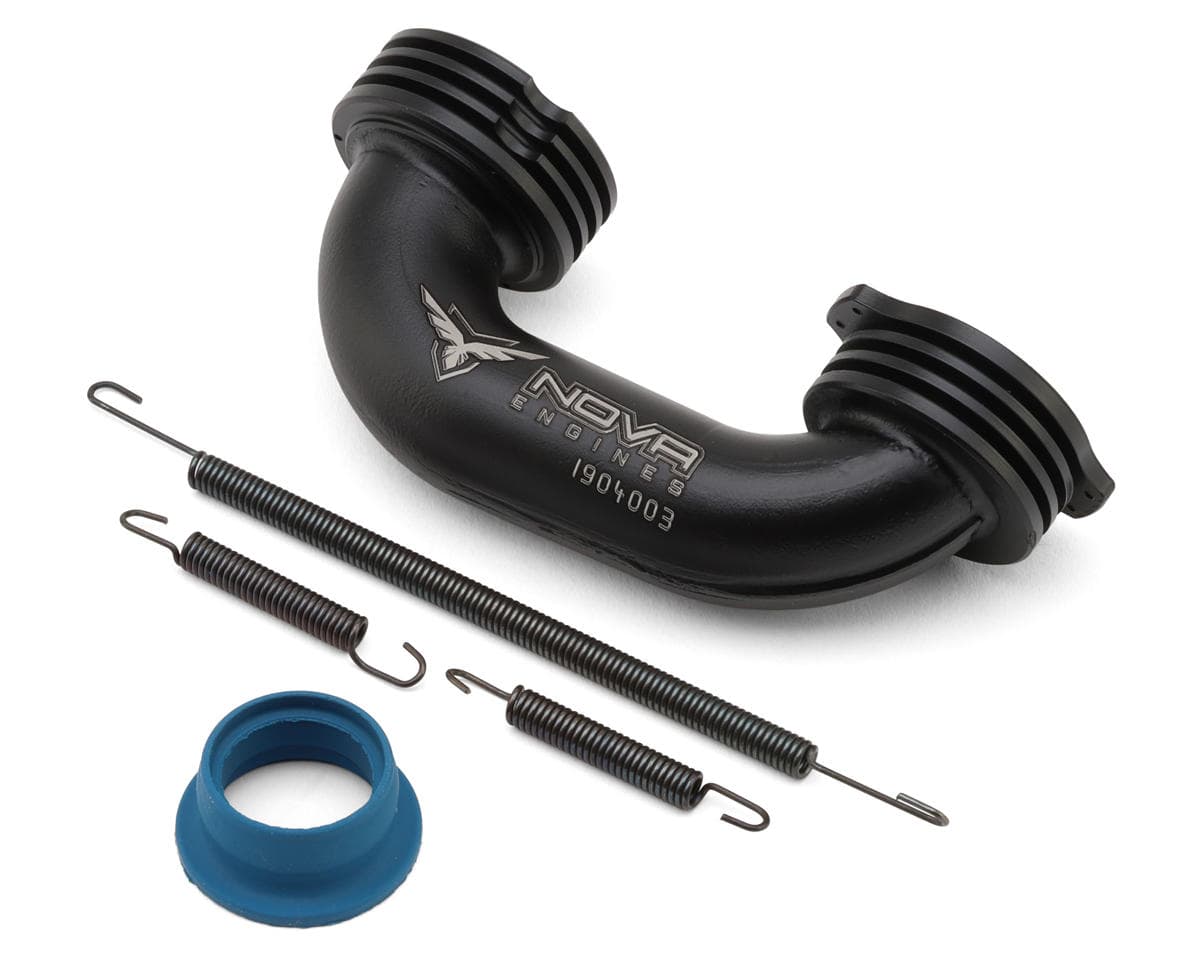 Nova Engines .21 On-Road GT Exhaust Manifold (170°) (Black)