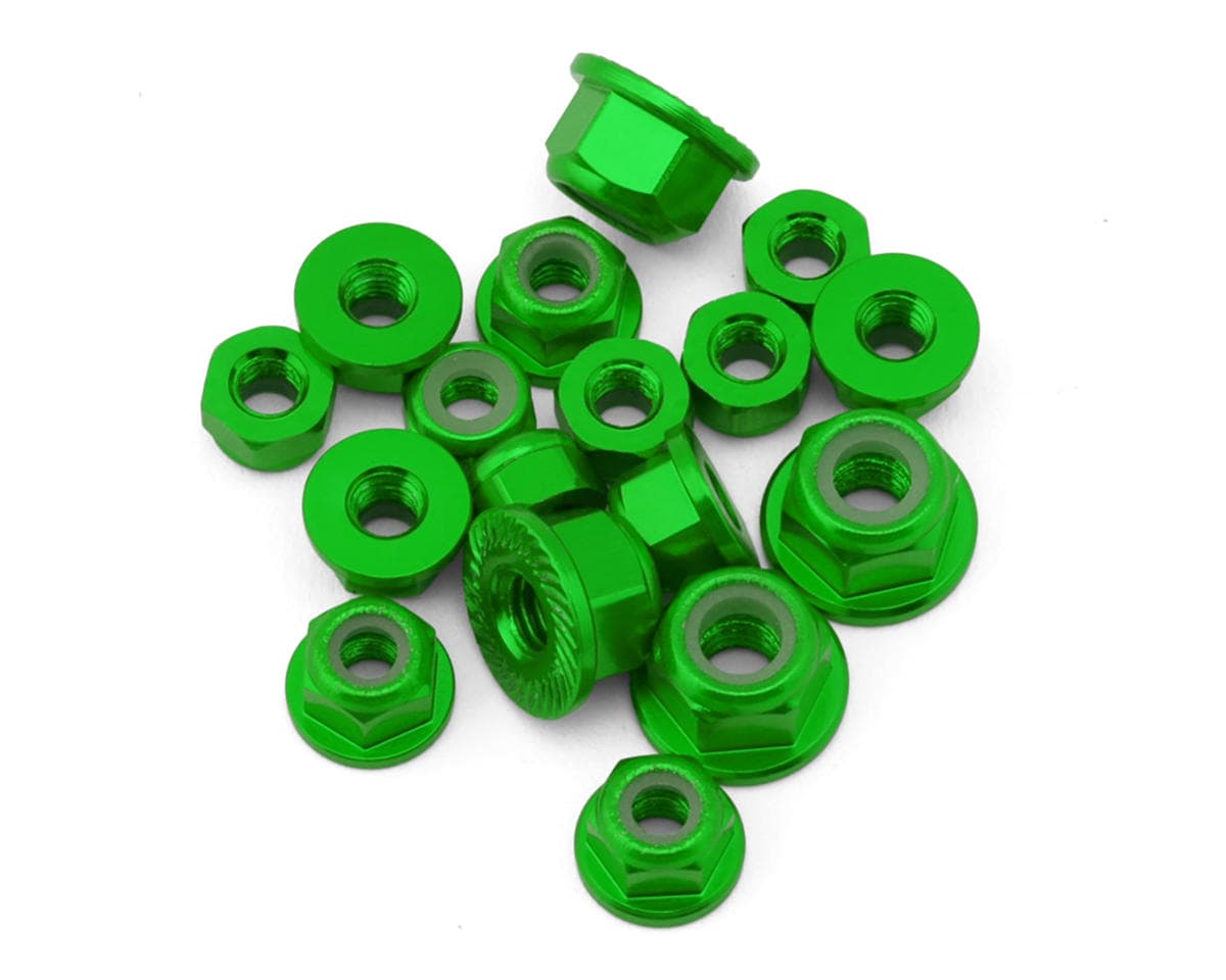 175RC Team Associated RC10B7.1/T7 Aluminum Locknut Kit (Green) (17)