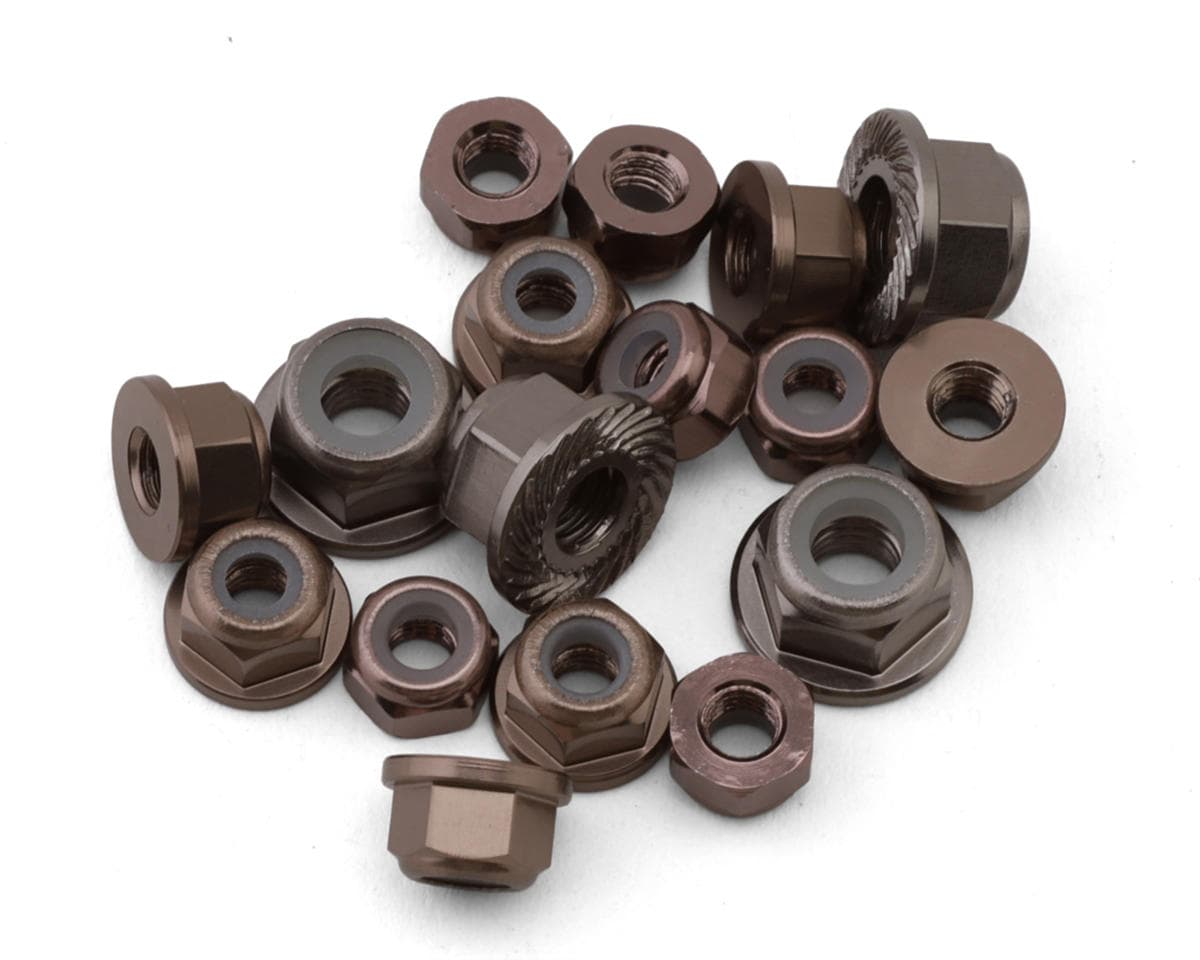 175RC Team Associated RC10B7.1/T7 Aluminum Locknut Kit (Grey) (17)