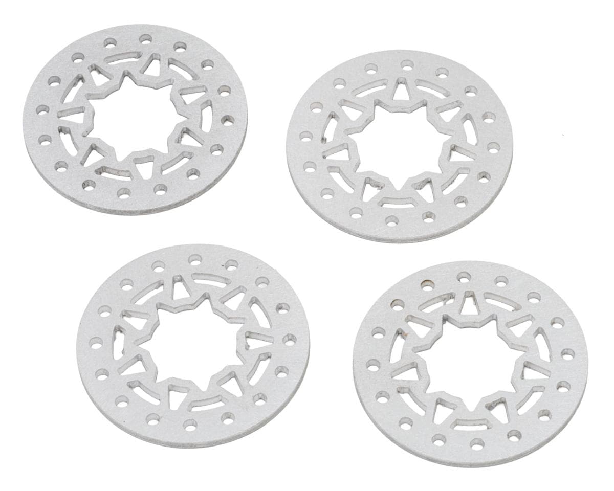 SmithBuilt Scale Designs 1.3" Aluminum Rising Sun Beadlock Rings (4) (for Injora Wheels 16 Hole)