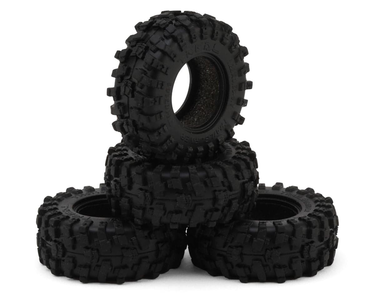 Treal Hobby 0.7" Trailburner Fang Grip Micro Rock Crawler Tires (4) (SCX30/Ascent-32)