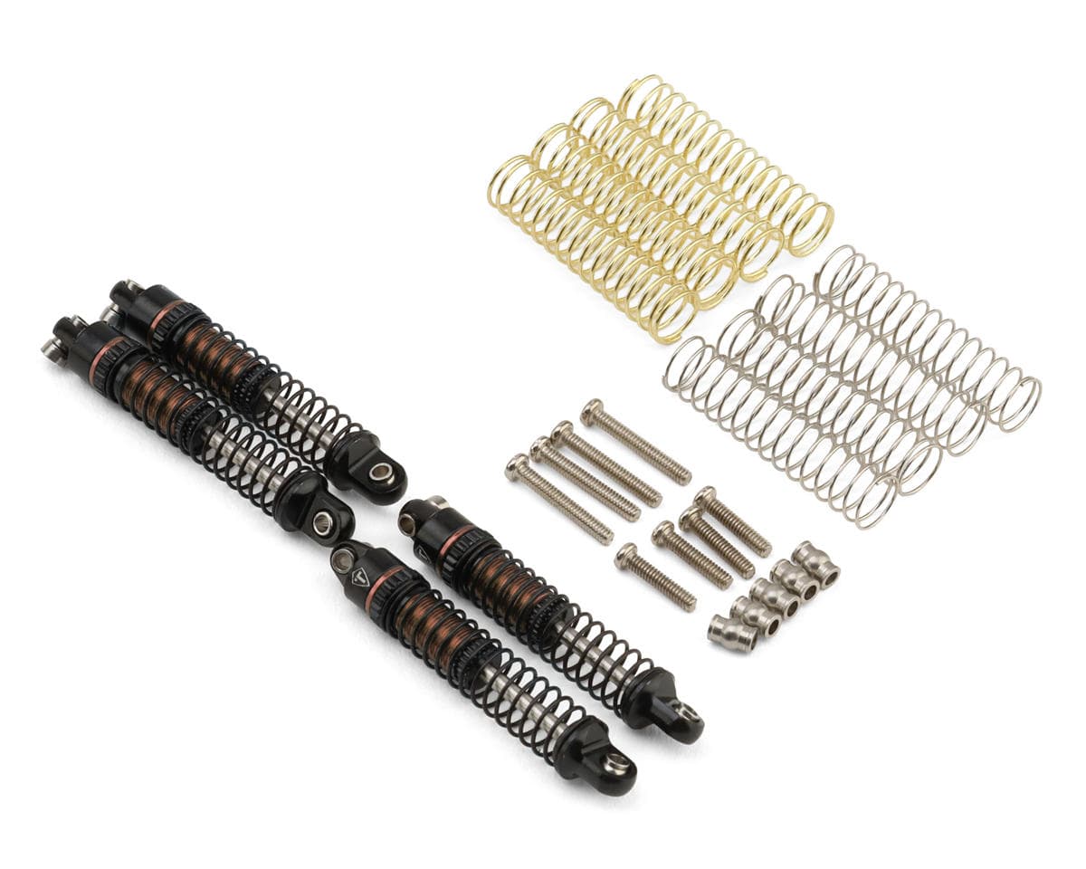 Treal Hobby Axial SCX30 29mm Aluminum Threaded Oil-fillable Long-Travel Shocks (Bronze) (4)