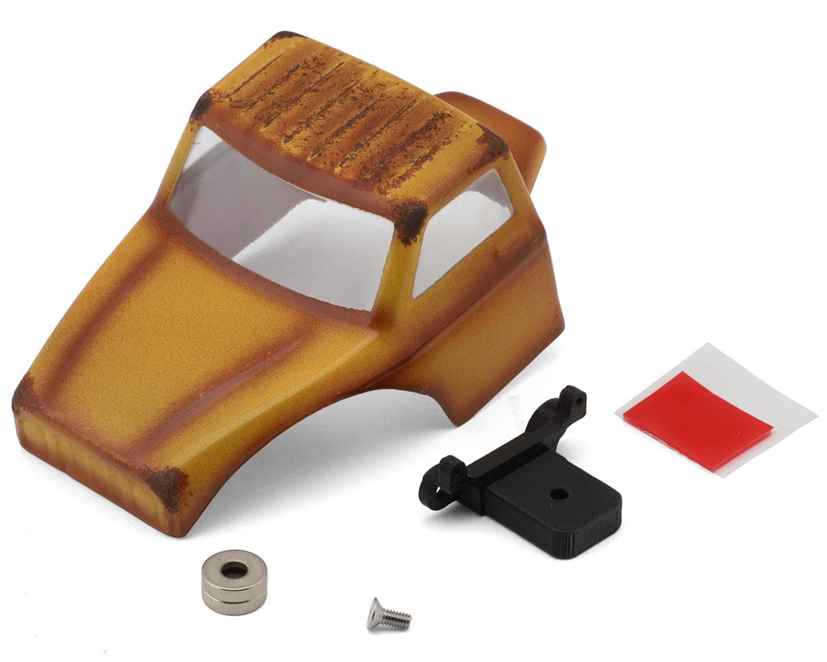 RadianZ Design Magane 1/30 Airbrush Pre-Painted Rock Crawler Body (Old Yellow) (Cab Only) (Axial SCX30)