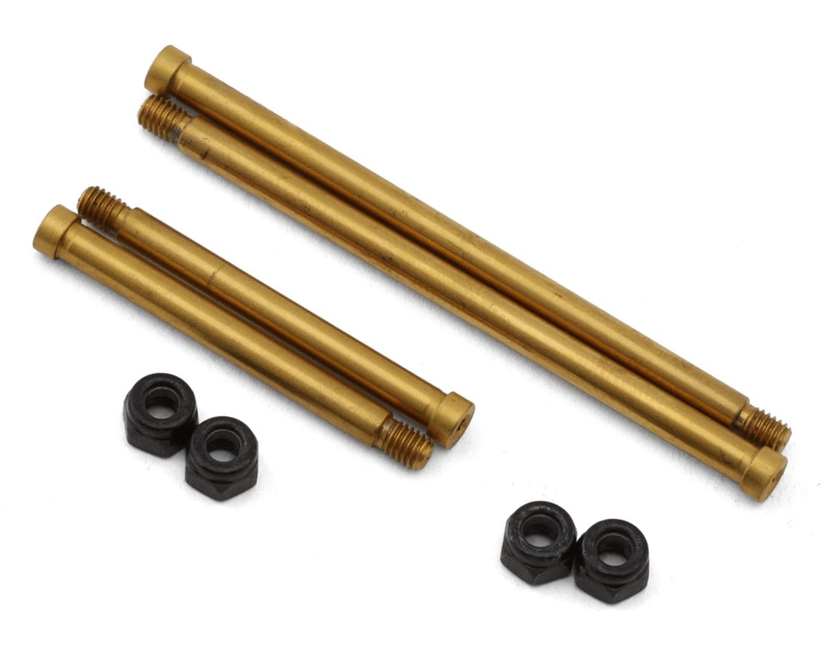 Exotek Associated RC10T Nitride Coated Steel Bolted Rear Hinge Pin Set