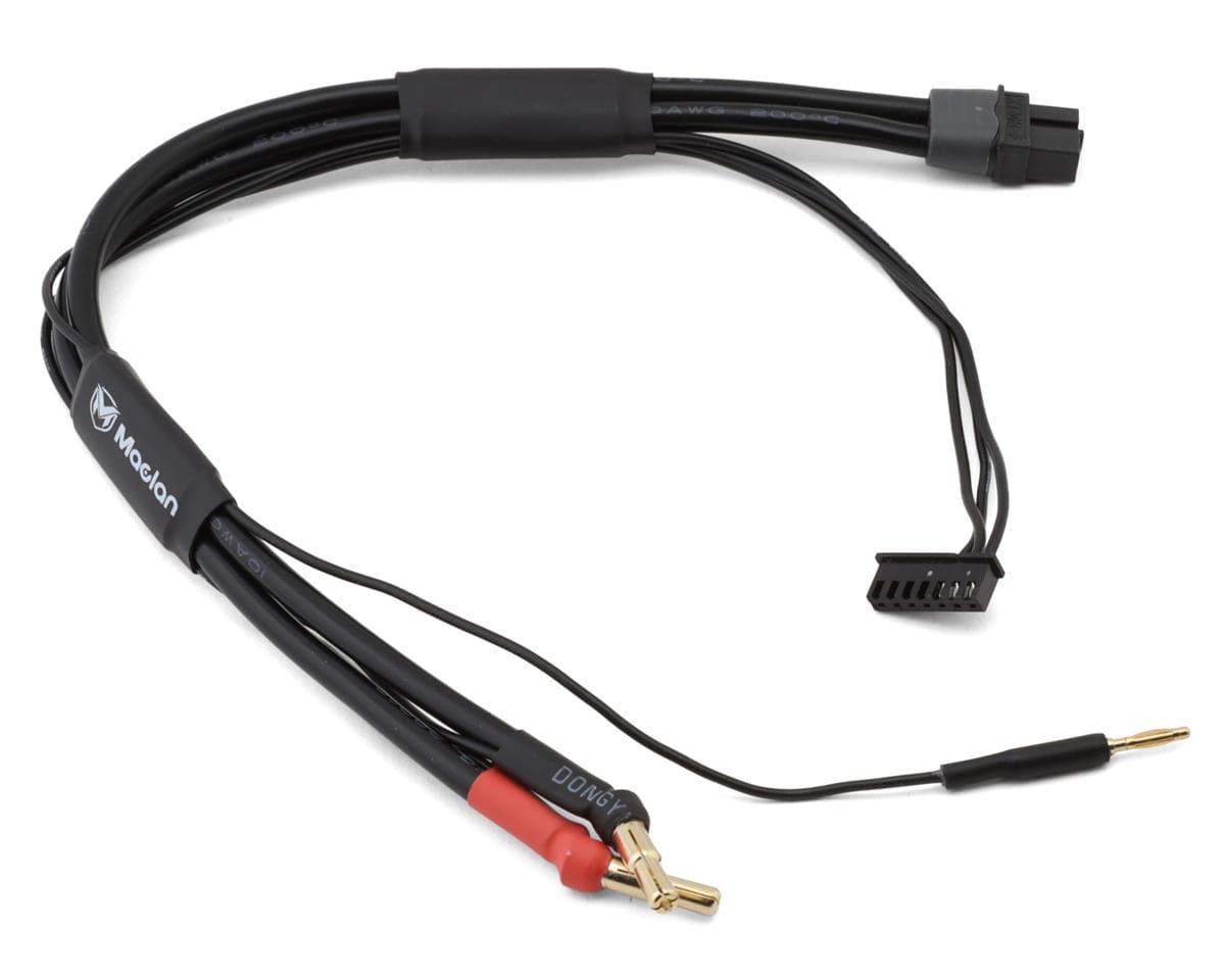 Maclan 2S 4/5mm Bullet Charge Cable w/XT60H Connector (30cm) (10awg)