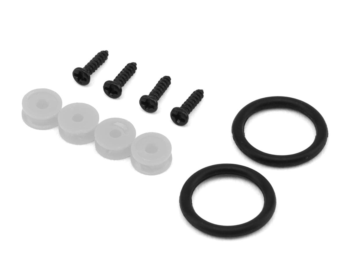 24K RC Technology 1/10 Injection Molded Bumper Retainer Set (White) (Miniature Scale Drift Accessory)