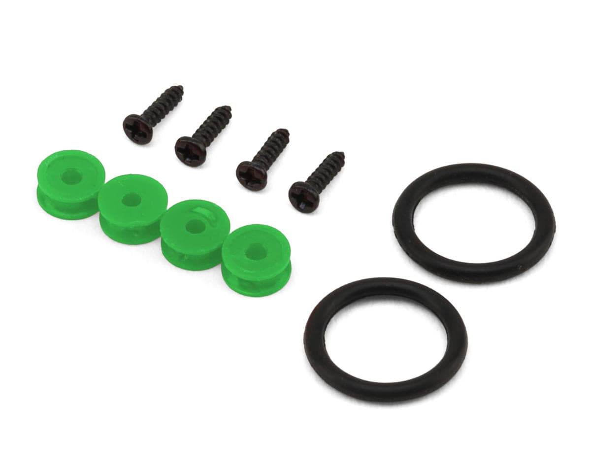 24K RC Technology 1/10 Injection Molded Bumper Retainer Set (Green) (Miniature Scale Drift Accessory)