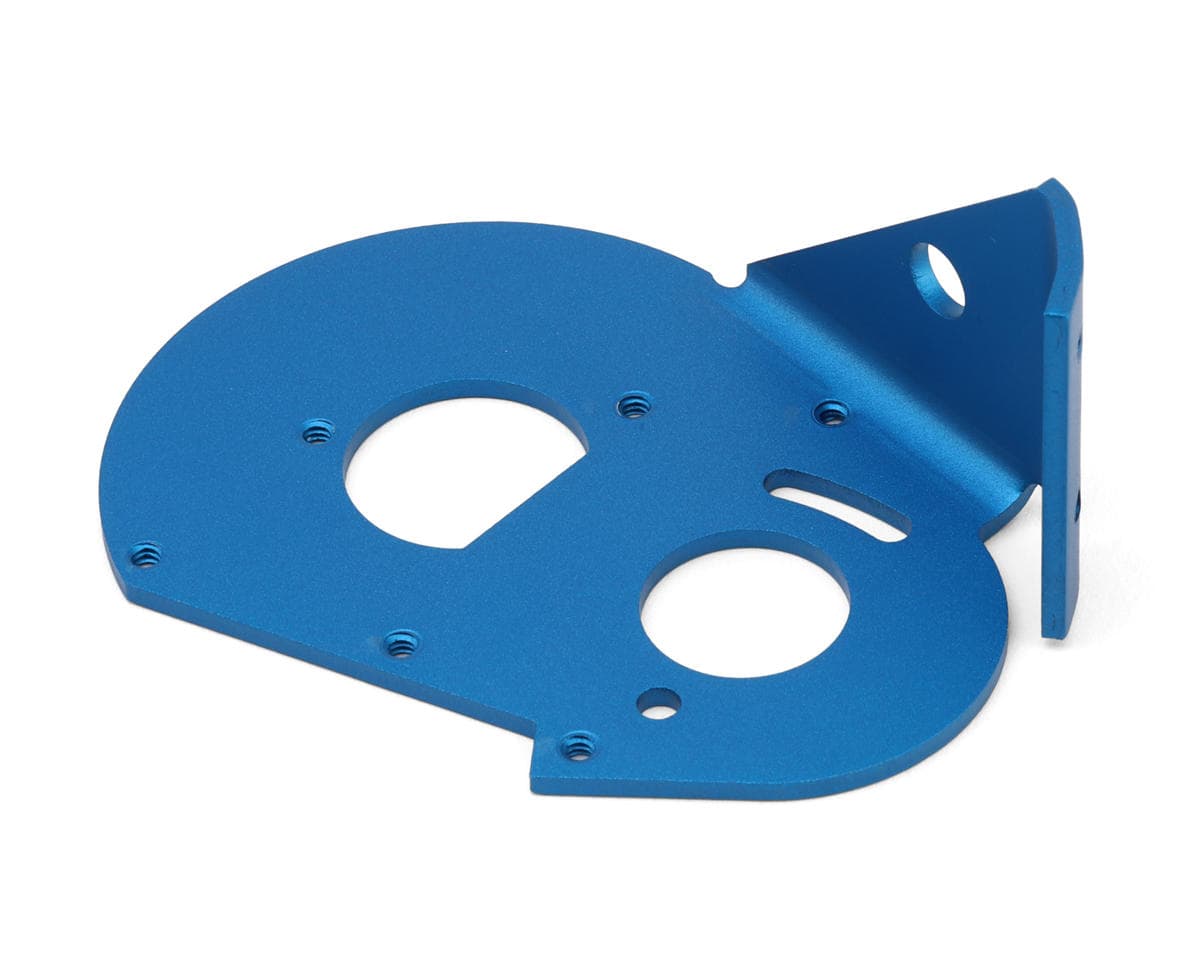 Team Associated RC10 Factory Team Aluminum Motor Plate (Blue)