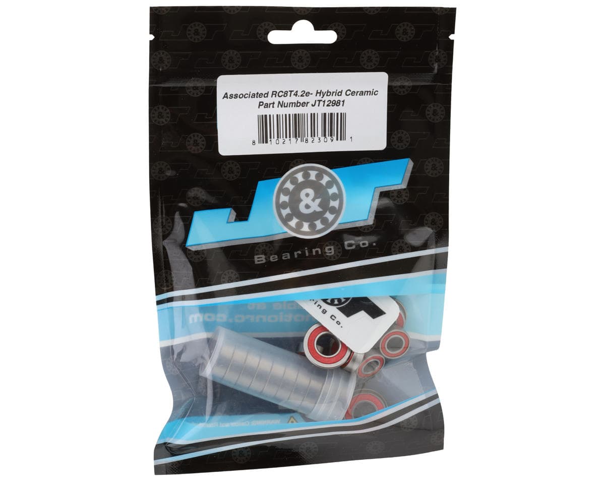 J&T Bearing Co. Team Associated RC8T4.2e Ball Bearing Kit (Hybrid Ceramic)