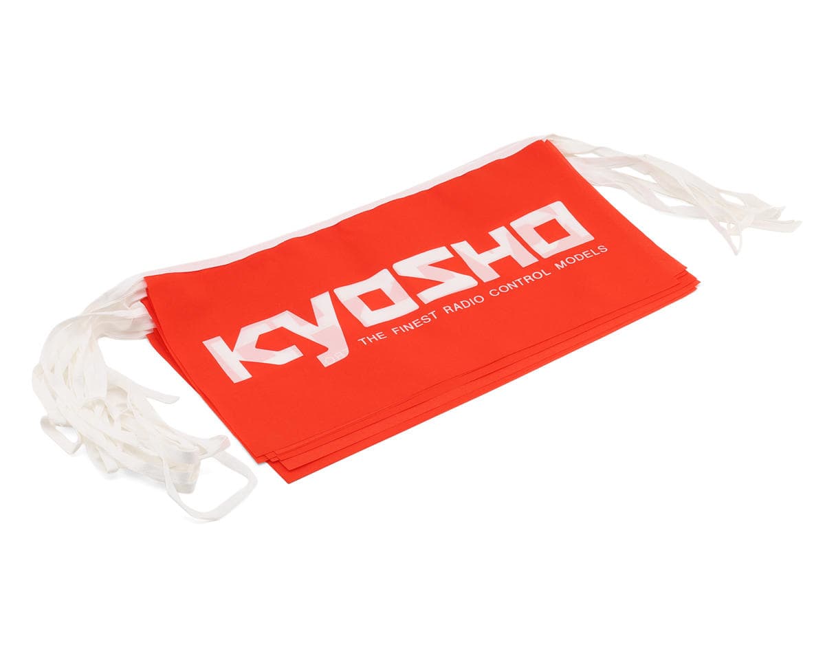 Kyosho Logo Flags w/Rope (Red) (10)