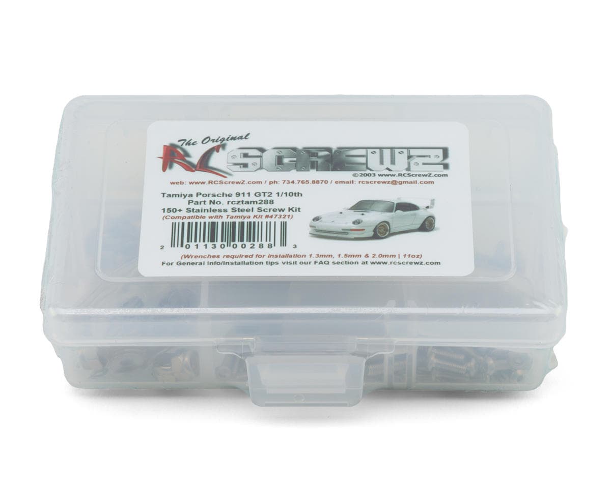 RC Screwz Tamiya TA-02SW Porsche 911 GT2 Stainless Steel Screws Kit