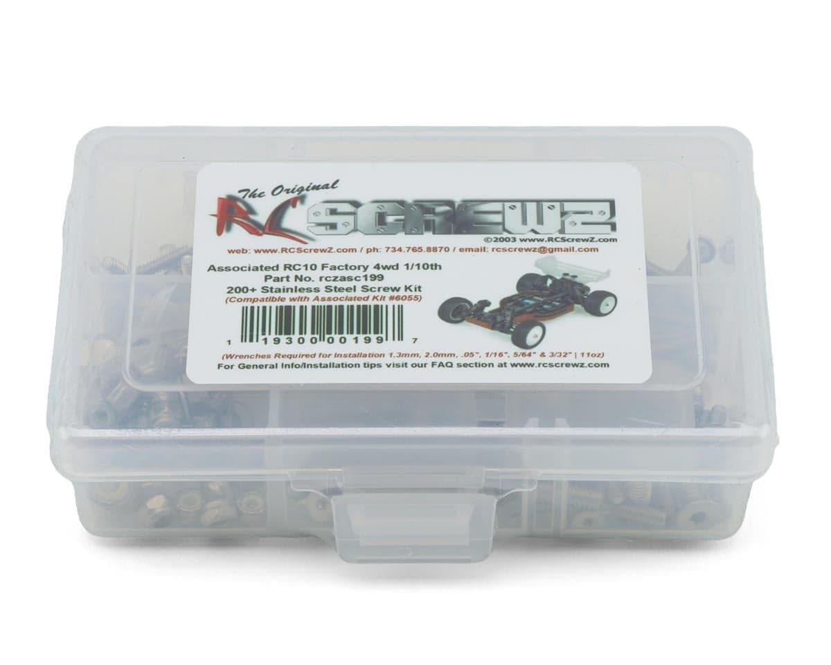 RC Screwz Team Associated RC10 Factory Team 4WD Stainless Steel Screws Kit