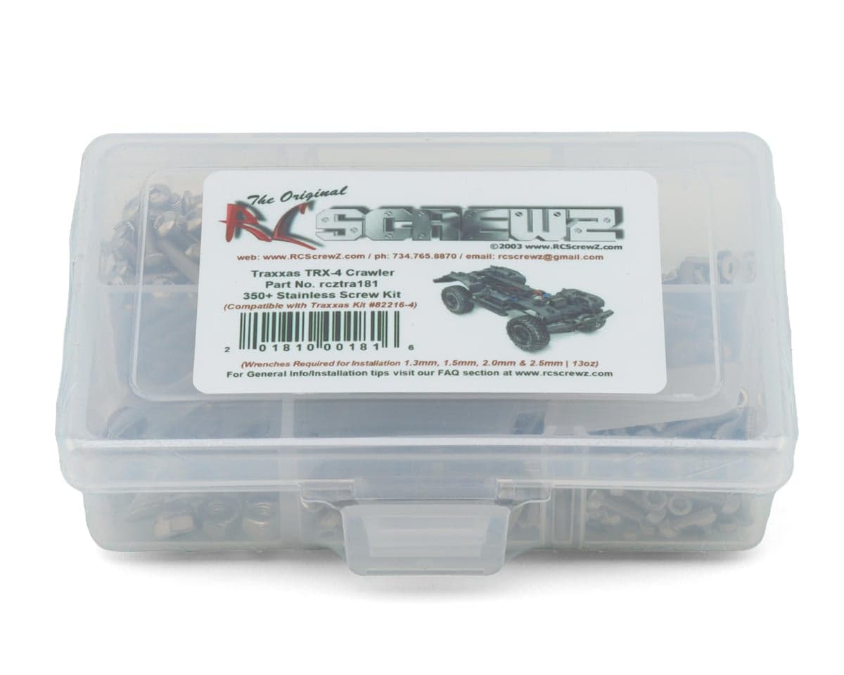 RC Screwz Stainless Steel Screws Kit for Traxxas® TRX-4®