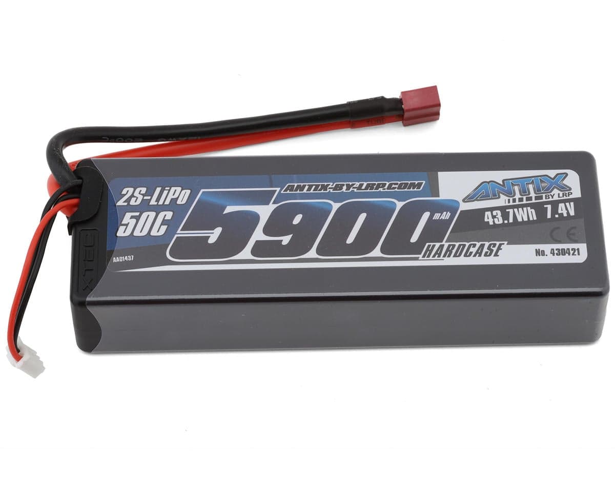 LRP Antix 2S LiPo Hardcase Battery 50C (7.4V/5900mAh) w/T-Plug