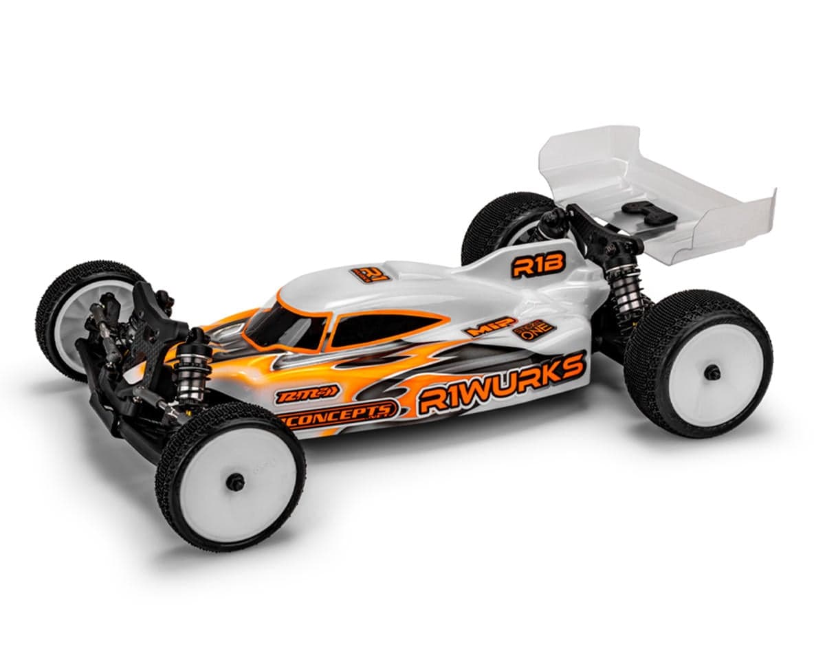 JConcepts R1 R1B Mark 1 "Striker" 2WD Buggy Body w/6.5" Aero Wing (Clear) (Light Weight)