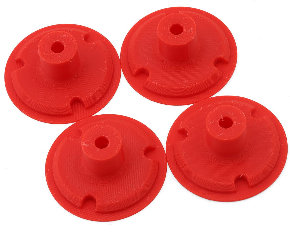 Whitz Racing Products Losi 22S Dirt Late Model Wheel Covers (4) (Red)