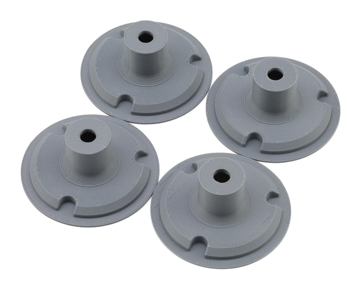Whitz Racing Products Losi 22S Dirt Late Model Wheel Covers (4) (Grey)