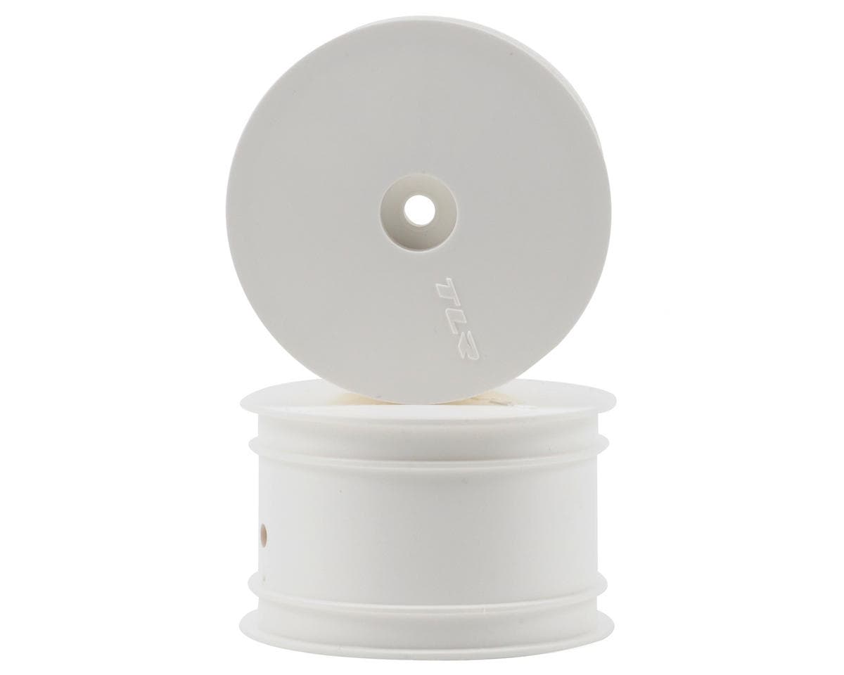 Team Losi Racing 22 2.2 Rear Buggy Wheels (2) (White) w/12mm Hex