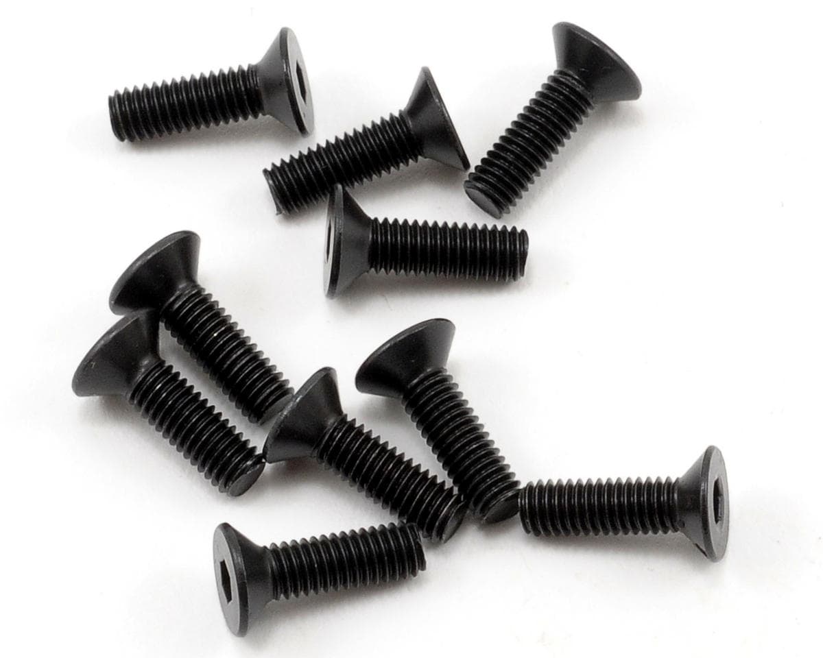 Team Losi Racing 3x10mm Flat Head Screws (10)
