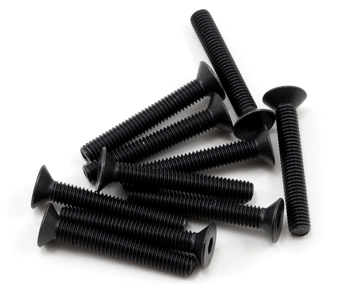 Team Losi Racing 3x20mm Flat Head Hex Screw (10)