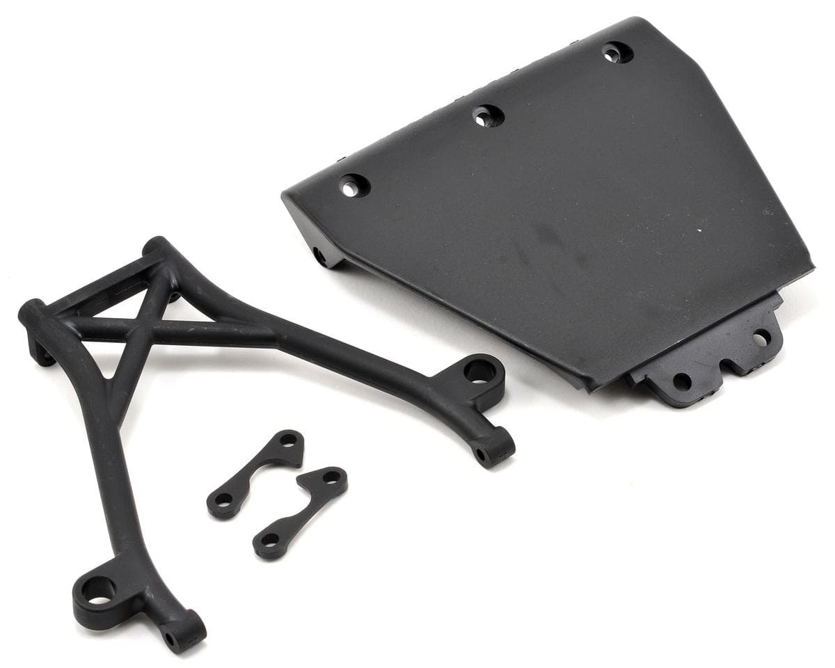 Losi Front Skid Plate & Bumper Brace Set