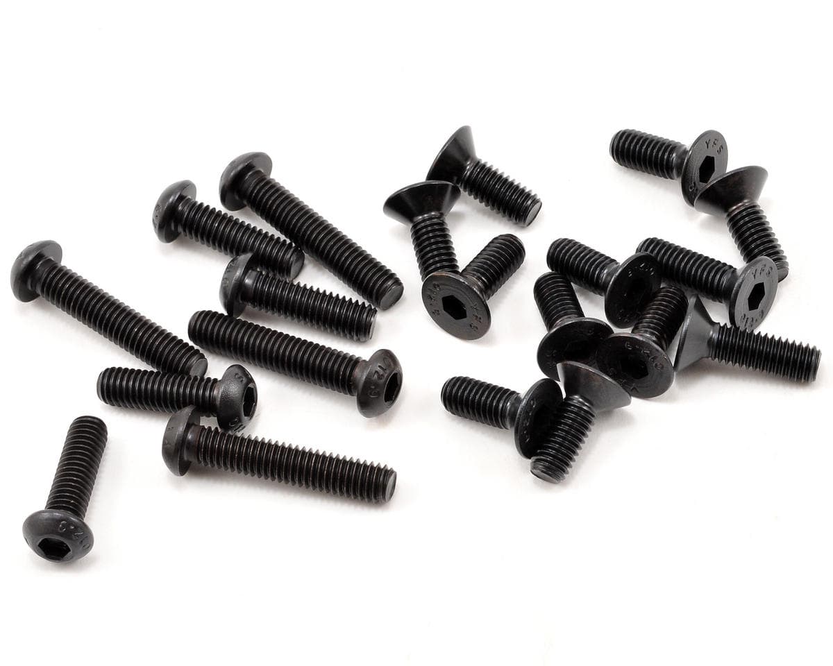 Losi 6mm Button & Flat Head Screw Assortment (20) (5IVE-T)