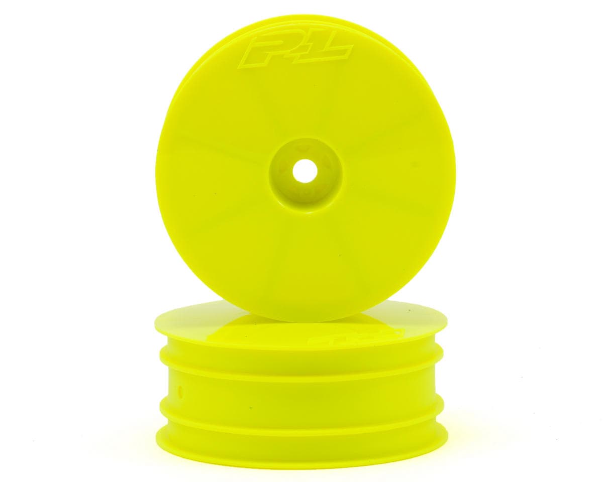 Pro-Line Velocity 2.2" Front Wheels (2) (B6/RB6) (Yellow) w/12mm Hex