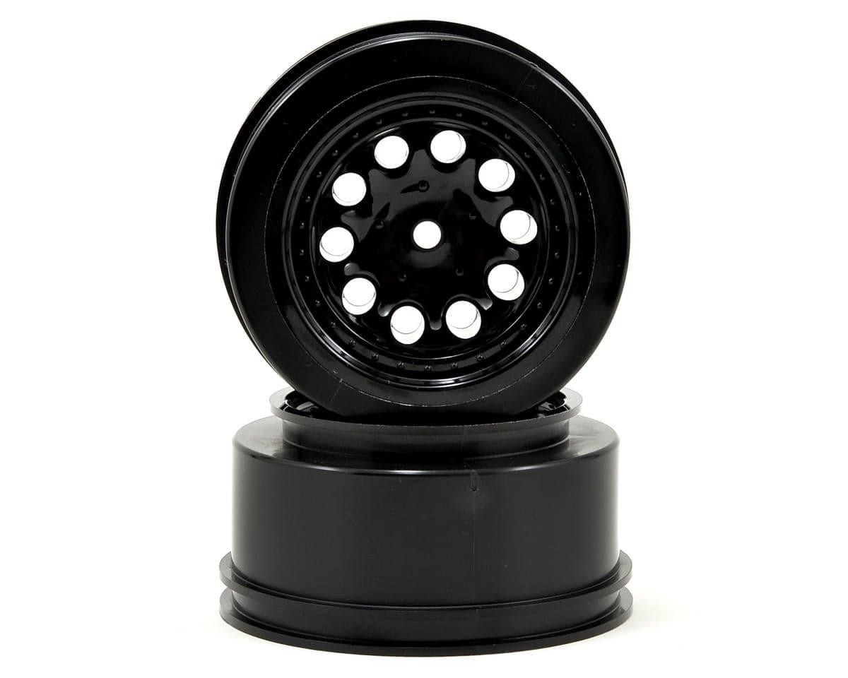 RPM Spline Drive Front "Revolver" Short Course Wheels for Traxxas Slash (Black) (2)