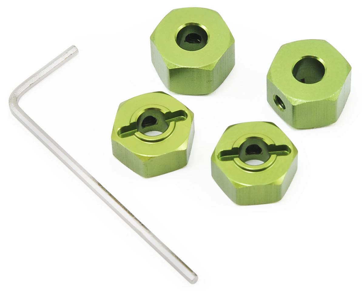 ST Racing Concepts 12mm Aluminum "Lock Pin Style" Wheel Hex for Traxxas Slash/Stampede/Rustler (Green)
