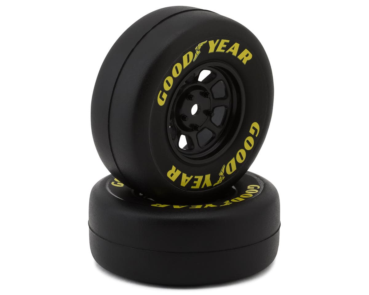 Traxxas 1.9 Goodyear Pre-Mounted Tires w/8-Spoke Wheels (Black) (2) w/12mm Hex