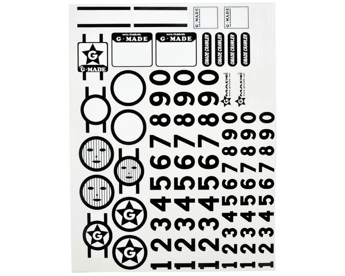 Gmade R1 Decal Sheet