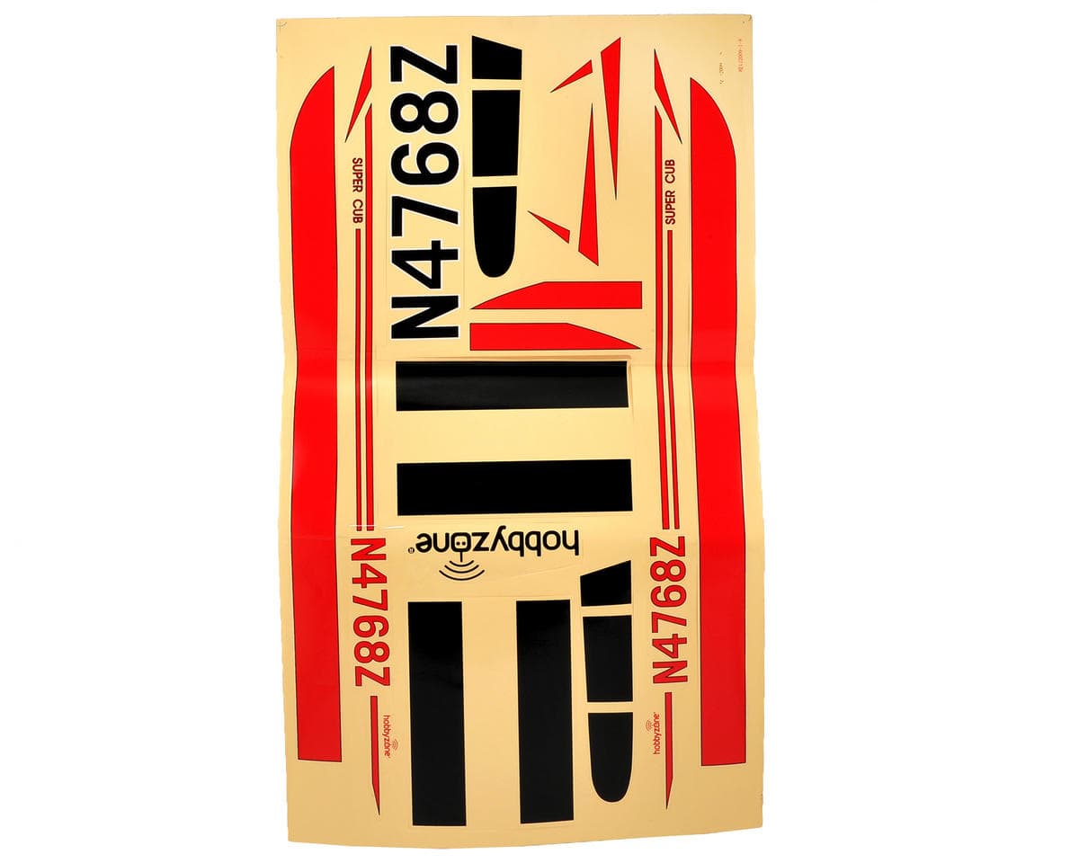 HobbyZone Super Cub S Decal Sheet