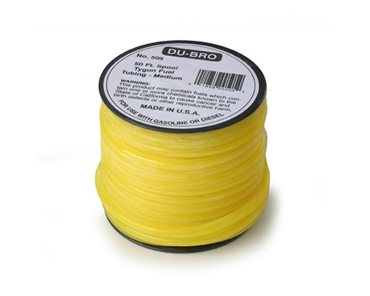 DuBro Medium Tygon Gas Fuel Tubing (50')