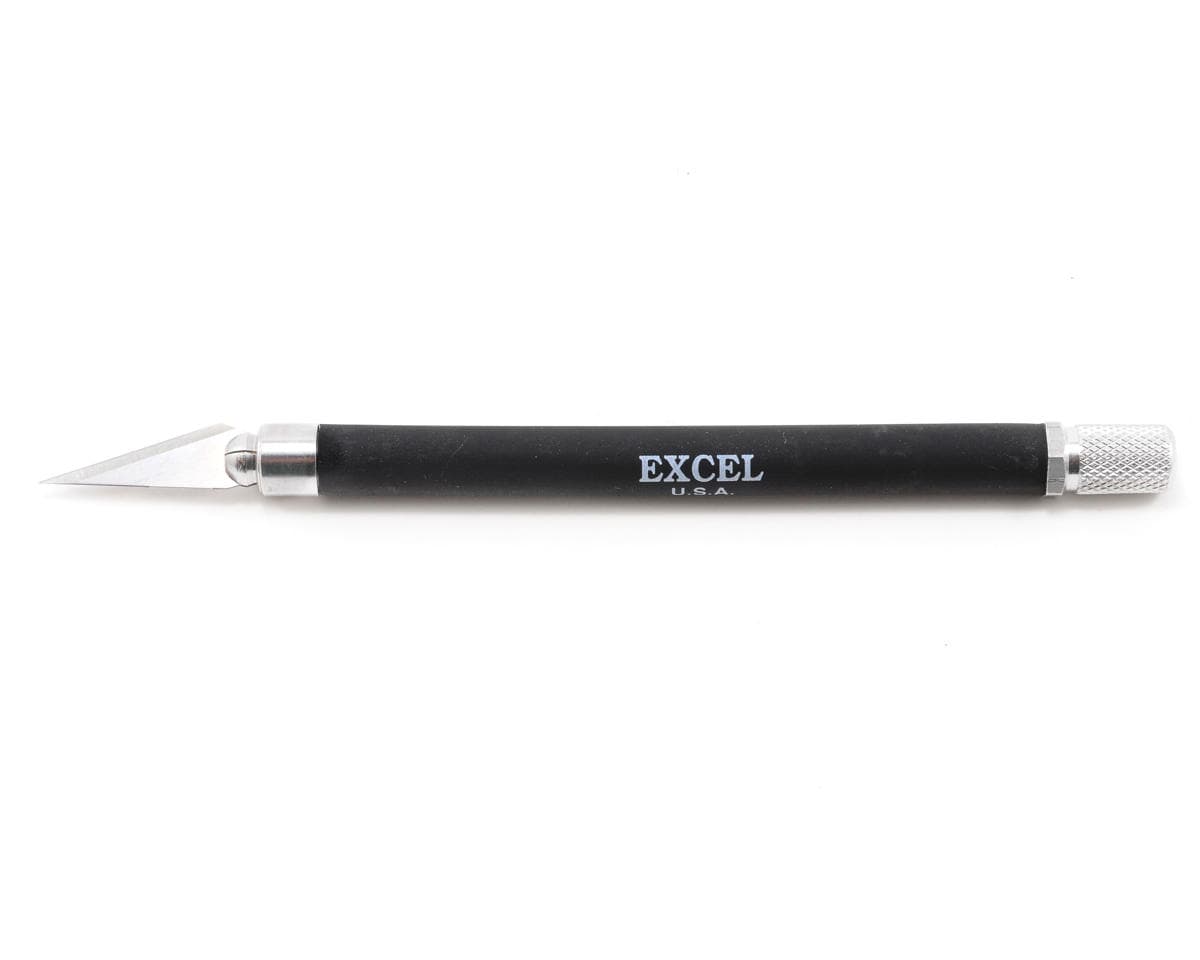 Excel K18 Grip-On Hobby Knife (Black) w/#11 Double-Honed Blade