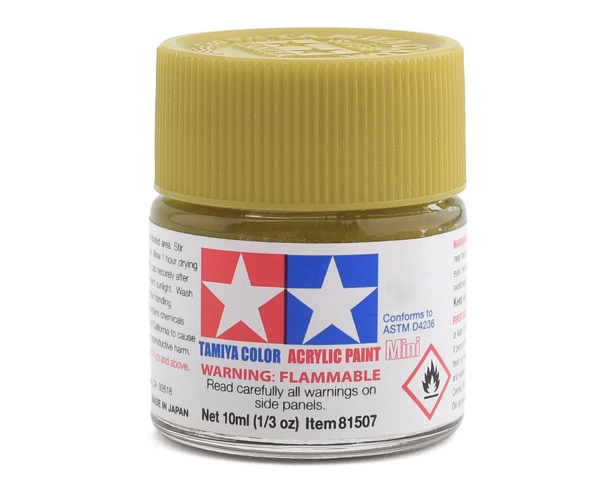 Tamiya XF-4 Flat Yellow Green Acrylic Paint (10ml)
