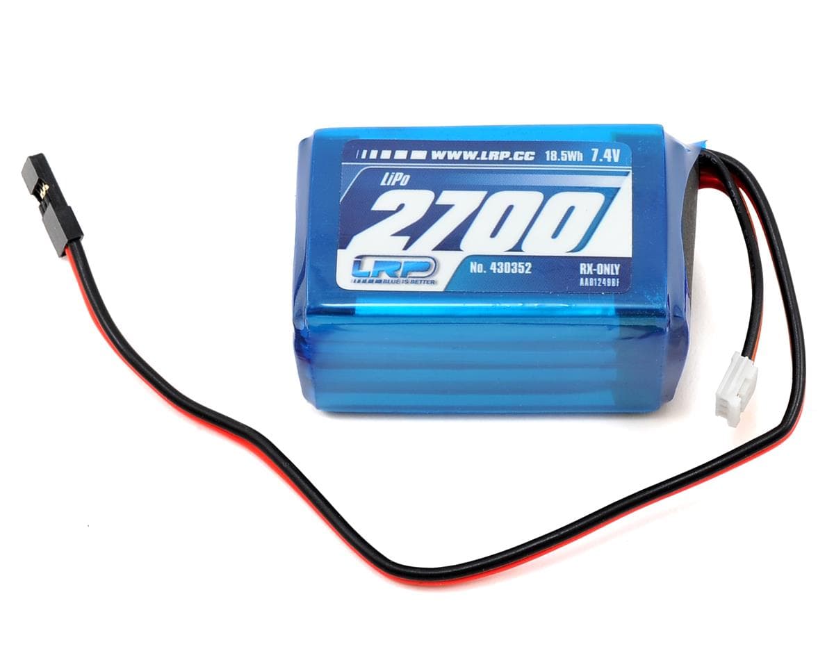 LRP VTEC 2S LiPo Hump Receiver Battery Pack (7.4V/2700mAh)
