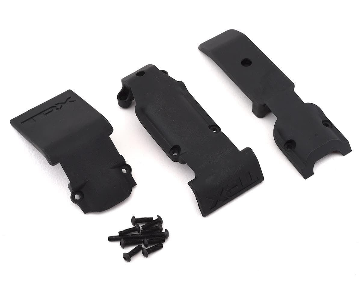 Traxxas Revo Front Skid plate Set (2 pieces, plastic)/ skid plate, rear (1 piece, plastic