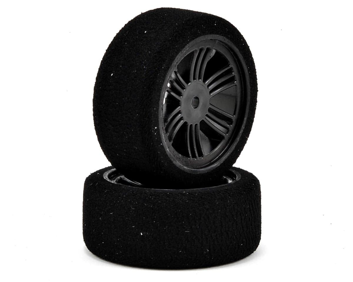 Contact 26mm 1/10 Nitro Sedan Foam Front Tires (2) (35 Shore) (Carbon Black) w/12mm Hex