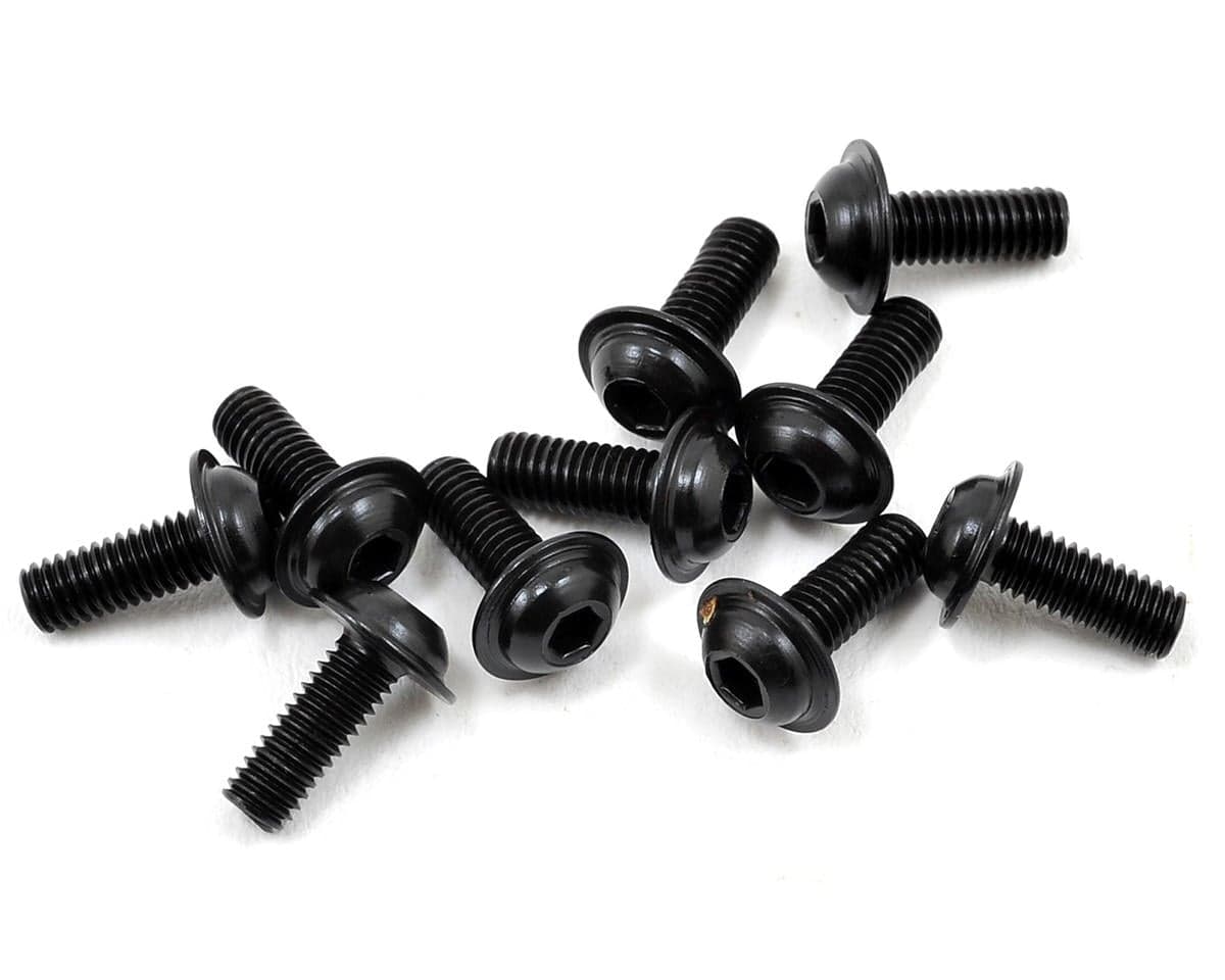 Mugen Seiki 3x8mm SJG Flanged Button Head Hex Screw (10)