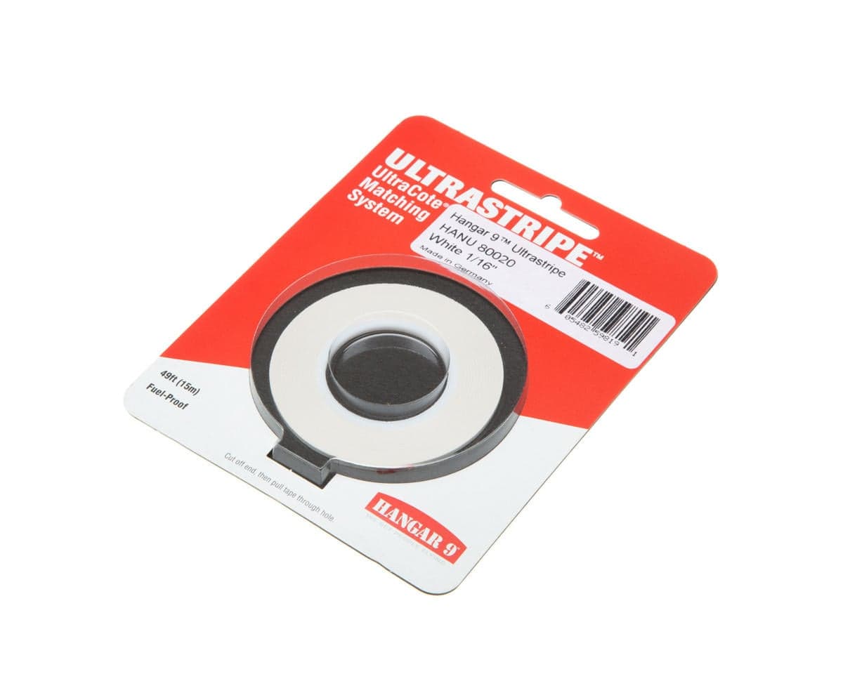 Hangar 9 Ultrastripe, White 1/16"