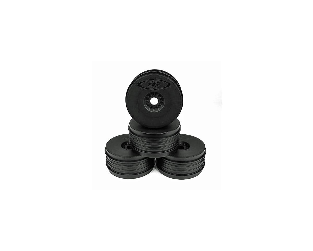DE Racing "SpeedLine PLUS" 1/8 Buggy Wheel (4) (Black)